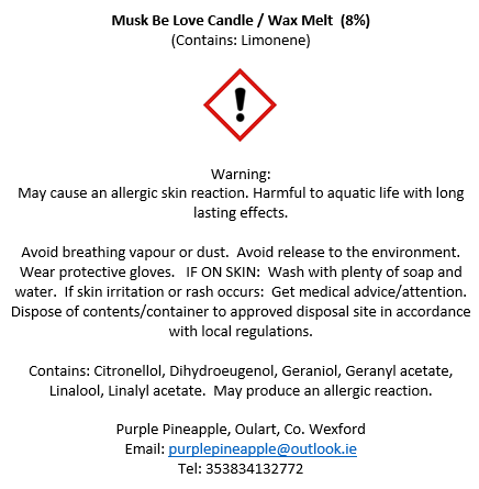 Musk Be Love - 60g Soy Wax Melt