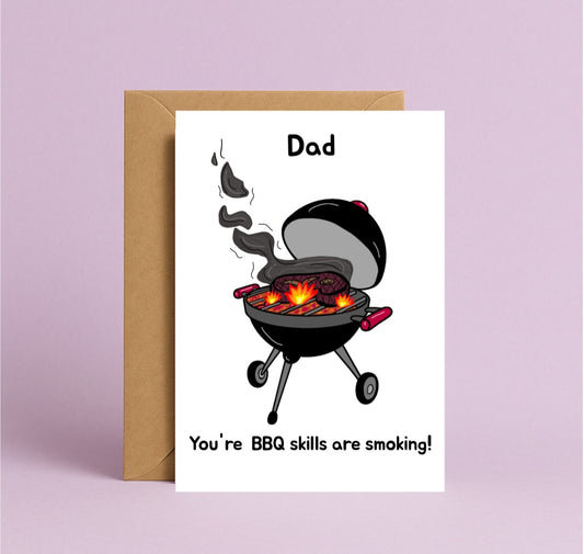 Bbq  Skills - Father's Day Card