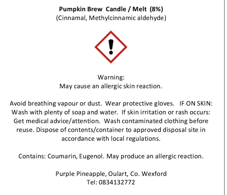 Pumpkin Brew – Natural Soy Wax Candle -230g